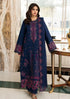 3 Piece - Unstitched Dhanak Stuff Full Embroidered Suit With Dhanak Embroiderd Shawl With Pallu Lace