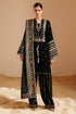 3 Piece - Premium Unstitched Velvet Stuff Heavy Sequence Embroidered Suit With Chiffon Embroidered Dupatta.
