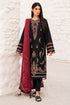 3 Piece - Unstitched Dhanak Stuff Full Embroidered Suit With Printed Blended Shawl