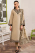 3 Piece - Unstitched Dhanak Stuff Full Embroidered Suit With Dhanak Embroidered Shawl