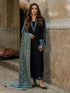 3 Piece - Unstitched Dhanak Stuff Full Embroidered Suit With Digital Printed Shawl