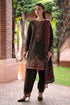 3 Piece - Unstitched Dhanak Stuff Full Embroidered Suit With Digital Printed Blended Shawl