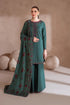 3 Piece - Unstitched Dhanak Stuff Full Embroidered Suit With Dhanak Embroiderd Shawl