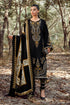 3 Piece - Unstitched Dhanak Stuff Full Embroidered Suit With Printed Wool Shawl.