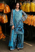 3 Piece - Unstitched Khaddar Stuff All Over Digital Printed Suit With Printed Khaddar Shawl With Extra Patches