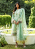 Luxury Lawn Stuff 3 Piece Full Embroidered Suit With Organza Embroidered Dupatta.