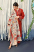 3 Piece - Unstitched Dhanak Stuff Full Embroidered Suit With Wool Shawl.