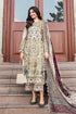 3 Piece - Unstitched Dhanak Stuff Full Embroidered Suit With Printed Wool Shawl With Extra Patches