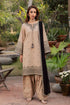 3 Piece - Unstitched Dhanak Stuff Full Embroidered Suit With Dhanak Embroiderd Shawl
