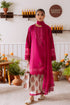 Luxury Lawn Stuff 3 Piece Full Embroidered Suit With Embroiderd Net Duppata.