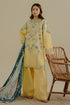 Luxury Lawn Stuff 3 Piece Full Embroidered With Monar Printed Dupatta.
