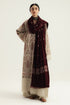 3 Piece - Unstitched Dhanak Stuff Full Embroidered Suit With Dhanak Embroiderd Shawl With Pallu Patches