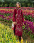 Luxury Lawn Stuff 3 Piece Full Embroidered Suit With Chiffon Printed Dupatta.