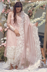 Luxury Lawn Stuff 3 Piece Full Embroidered With Organza Embroidered Dupatta Extra Embroidered Patches.