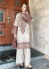 3 Piece - Unstitched Dhanak Stuff Full Embroidered Suit With Dhanak Embroiderd Shawl