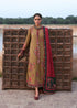 3 Piece - Unstitched Dhanak Stuff Full Embroidered Suit With Dhanak Embroiderd Shawl With Pallu Lace