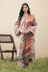 3 Piece - Unstitched Khaddar Stuff All Over Digital Printed Suit With Digital Printed Khaddar Shawl.