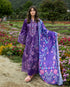 Luxury Lawn Stuff 3 Piece Full Embroidered Suit With Monar Printed Dupatta.