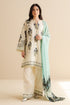 Lawn Stuff 3 Piece All Over Digital Printed Suit With Poly Lawn Printed Dupatta.