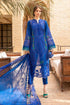 Luxury Lawn Stuff 3 Piece Full Chicken Kari Embroidered Suit With Organza Embroidered Dupatta.