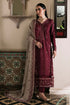 3 Piece - Unstitched Dhanak Stuff Full Embroidered Suit With Dhanak Embroiderd Shawl With Pallu Lace