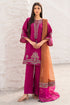 Luxury Lawn Stuff 3 Piece Full Embroidered Suit With Chiffon Embroidered Dupatta.