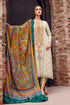 3 Piece - Unstitched Dhanak Stuff Full Embroidered Suit With Printed Wool Shawl.