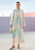 Luxury Lawn Stuff 3 Piece Full Chicken Kari Embroidered Suit With Organza Dupatta With Pallu Patche.