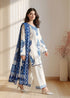 3 Piece - Unstitched Dhanak Stuff Full Embroidered Suit With Printed Blended Shawl