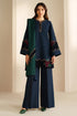 3 Piece - Unstitched Dhanak Stuff Full Embroidered Suit With Dhanak Shawl With Velvet Patches
