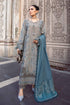 3 Piece - Unstitched Dhanak Stuff Full Embroidered Suit With Full Embroidered Shawl With Extra Patches