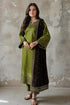 3 Piece - Unstitched Dhanak Stuff Full Embroidered Suit With Dhanak Embroiderd Shawl